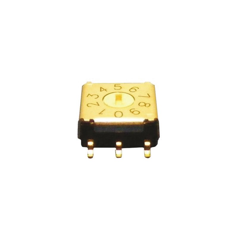 1 pcs - Omron 16 Way Surface Mount DIP Switch, Rotary Flush Actuator