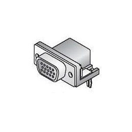 1 pcs : 156-3315-E - D-Sub High Density Connectors HD D-SUB PCB R/A FM GOLD FLASH 15P BLK