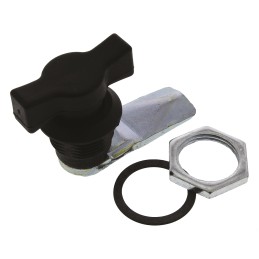 1 pcs - Steinbach & Vollman Black Polyamide Locking Handle, T-Handle