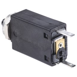 1 pcs - ETA Thermal Circuit Breaker - 106-P30 Single Pole 250V Voltage Rating Panel Mount, 500mA Current Rating