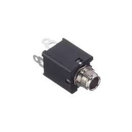 1 pcs : ACJS-MVS-3S - Phone Connectors 1/4'JACK MTL NUT INSERT W/GRIP PTS