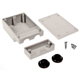 1 pcs - RS PRO Light Grey ABS Enclosure, IP40, 120 x 80 x 43mm