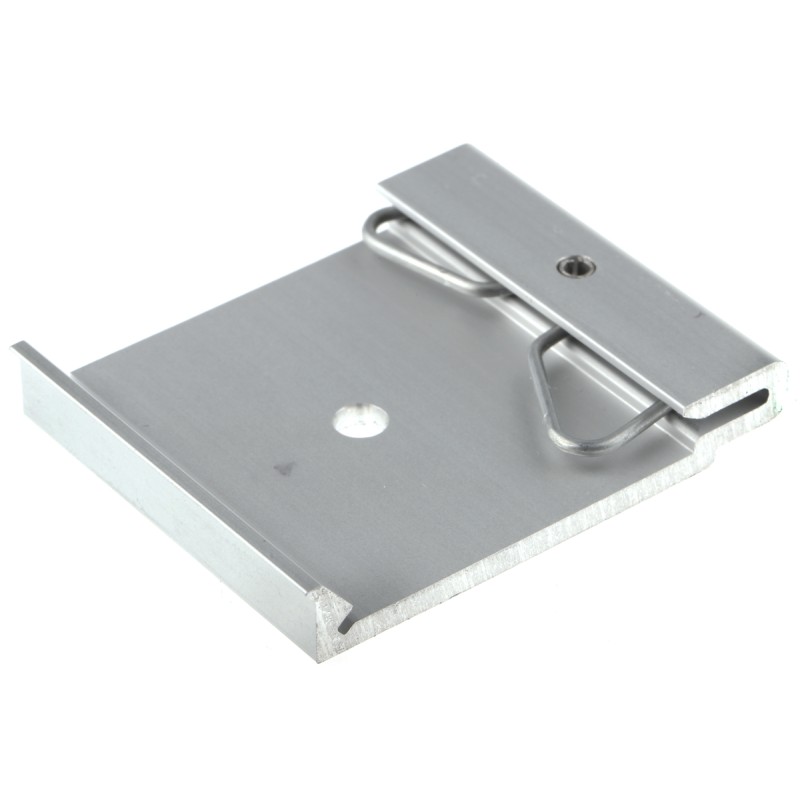 1 pcs - Hammond 1427 Series Aluminium DIN Rail Clip for Use with 35 mm DIN Rail, 42 x 8 x 51.36mm