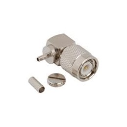 1 pcs : 031-6160 - RF Connectors / Coaxial Connectors TNC R/A CRIMP PLUG FOR RG-174/U CABLE