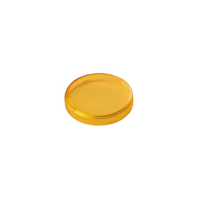 5 pcs - Panel Mount Indicator Lens Round Style, Yellow, 26mm diameter