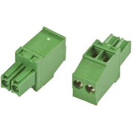 300 pcs - TE Connectivity 3.5mm Pitch 2 Way Pluggable Terminal Block, Plug, Cable Mount, Screw Down Termination