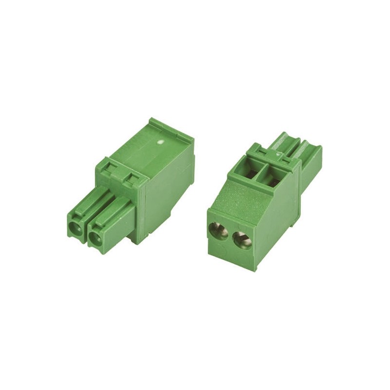 300 pcs - TE Connectivity 3.5mm Pitch 2 Way Pluggable Terminal Block, Plug, Cable Mount, Screw Down Termination