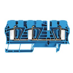 5 pcs - Weidmuller Z Series Blue Feed Through Terminal Block, Single-Level, Clamp Termination