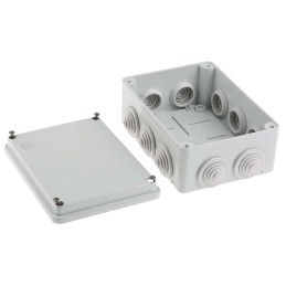 1 pcs - ABB Grey Thermoplastic Junction Box, IP55, 153 x 110 x 66mm