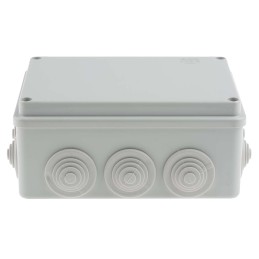 1 pcs - ABB Grey Thermoplastic Junction Box, IP55, 153 x 110 x 66mm