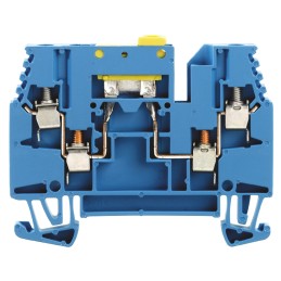 5 pcs - Weidmuller W Series Blue Disconnect Terminal Block, 2.5mm², Single-Level, Screw Termination