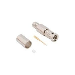 1 pcs : 034-1137-12G - RF Connectors / Coaxial Connectors HDBNC Str Cr Pl 75 Ohm 12G Opt
