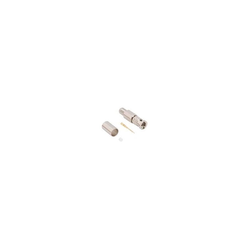 1 pcs : 034-1137-12G - RF Connectors / Coaxial Connectors HDBNC Str Cr Pl 75 Ohm 12G Opt