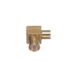 1 pcs : R113161000 - RF Connectors / Coaxial Connectors MCX / RIGHT ANGLE PLUG SOLDER TYPE CABLE 2/50 + 2.6/50 + .085