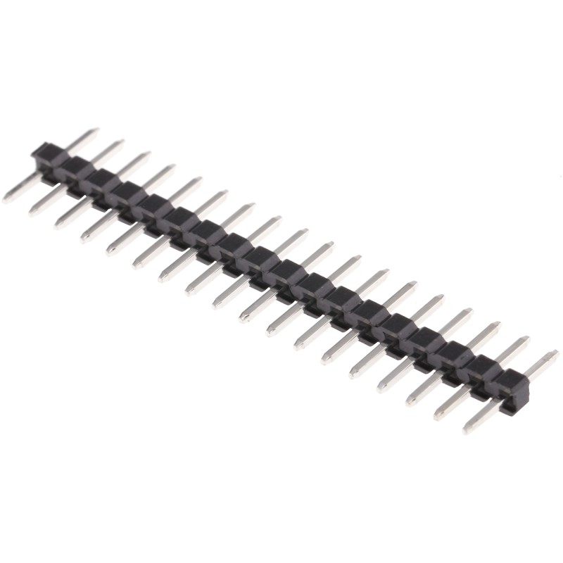 300 pcs - HARWIN M22 Series Straight Through Hole Pin Header, 18 Contact(s), 2.0mm Pitch, 1 Row(s), Unshrouded