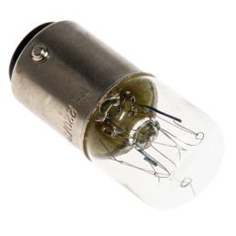 5 pcs - RS PRO BA15d Indicator Light, Clear, 220 - 260 V, 38 mA, 3000h