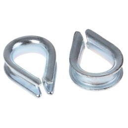 10 pcs - RS PRO Steel Thimble For Use With 3mm Diameter Wire Rope
