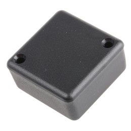 1 pcs - Hammond 1551 Series Black ABS Enclosure, IP54, Black Lid, 40 x 40 x 20mm