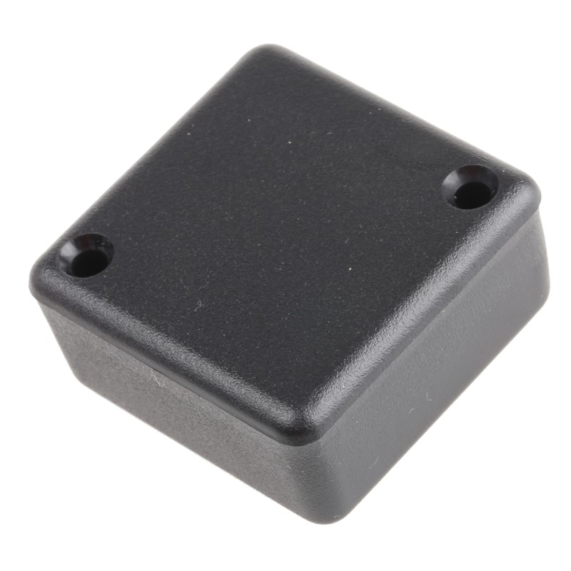 1 pcs - Hammond 1551 Series Black ABS Enclosure, IP54, Black Lid, 40 x 40 x 20mm