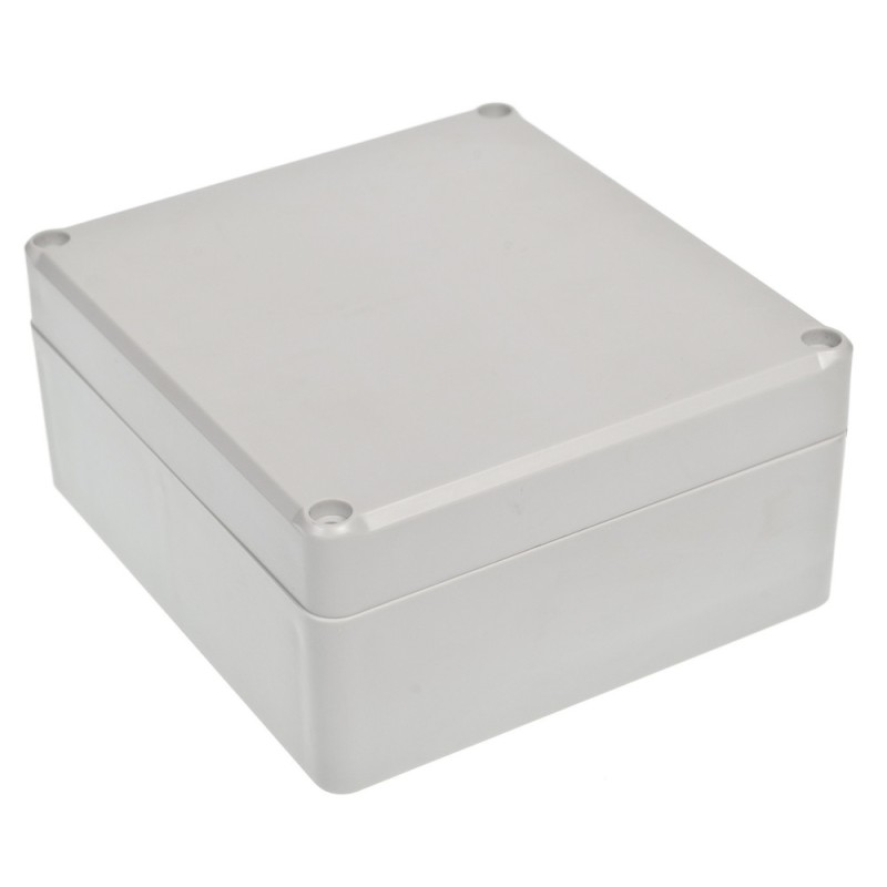 1 pcs - RS PRO Grey ABS Enclosure, IP65, IK09, Grey Lid, 125.3 x 115.4 x 58.05mm