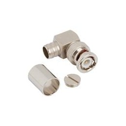 1 pcs : 112594 - RF Connectors / Coaxial Connectors BNC RA CRIMP PLUG RG8 50 OHM BR-TF