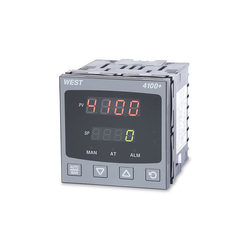1 pcs - West Instruments P4100+ Panel Mount PID Temperature Controller, 96 x 96mm 1 Input, 3 Output Analogue, 100 - 240