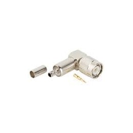 1 pcs : 122365 - RF Connectors / Coaxial Connectors TNC R/A CRIMP PLUG RG-223