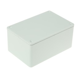 1 pcs - Hammond 1591 Series Grey Flame Retardant ABS Enclosure, IP54, Grey Lid, 120 x 80 x 59mm