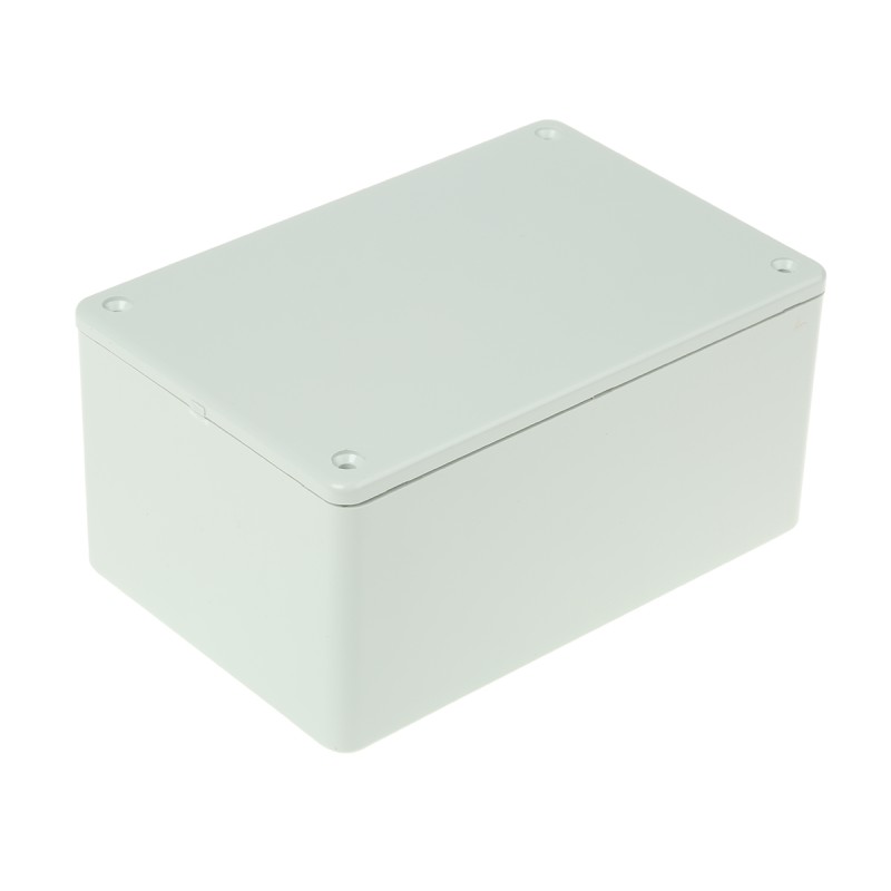 1 pcs - Hammond 1591 Series Grey Flame Retardant ABS Enclosure, IP54, Grey Lid, 120 x 80 x 59mm