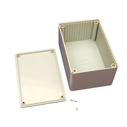 1 pcs - Hammond 1591 Series Grey Flame Retardant ABS Enclosure, IP54, Grey Lid, 120 x 80 x 59mm