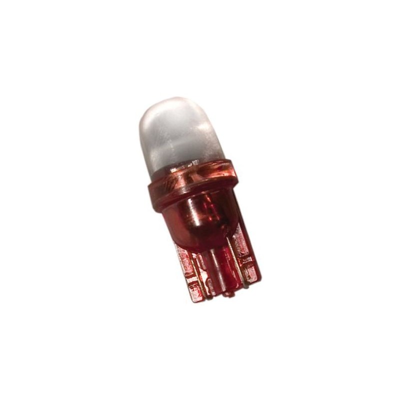 5 pcs - JKL Components Red LED Indicator Lamp, 24V, Wedge Base, 10mm Diameter