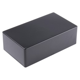 1 pcs - Hammond 1591 Series Black ABS Enclosure, IP54, Black Lid, 191 x 110 x 57mm