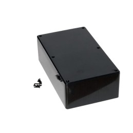 1 pcs - Hammond 1591 Series Black ABS Enclosure, IP54, Black Lid, 191 x 110 x 57mm