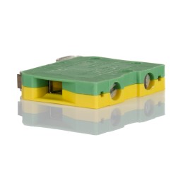 1 pcs - Phoenix Contact MBK 2.5/E-PE Series Green/Yellow Earth Terminal Block, 2.5mm², Single-Level, Screw Termination