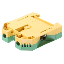 1 pcs - Weidmuller 2-Way WPE 35 Earth Terminal Block, 35mm², 12 - 2 AWG Wire, Screw Down, Wemid Housing, ATEX