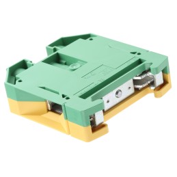 1 pcs - Weidmuller 2-Way WPE 35 Earth Terminal Block, 35mm², 12 - 2 AWG Wire, Screw Down, Wemid Housing, ATEX