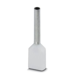 100 pcs - Phoenix Contact Ferrule, 17mm Pin Length, 1.5mm Pin Diameter, White