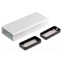 1 pcs - Hammond 1455 Series Silver Anodised Aluminium Hand Held Enclosure, , IP54, 120 x 54 x 23mm