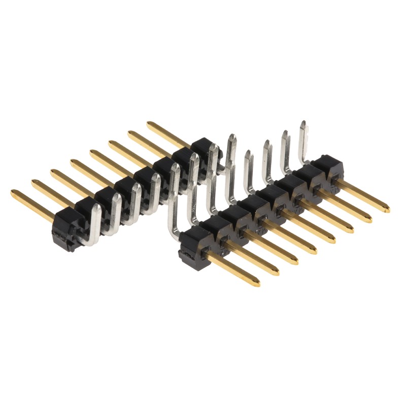 5 pcs - Molex C-Grid III Series Right Angle Through Hole Pin Header, 8 Contact(s), 2.54mm Pitch, 1 Row(s), Unshrouded