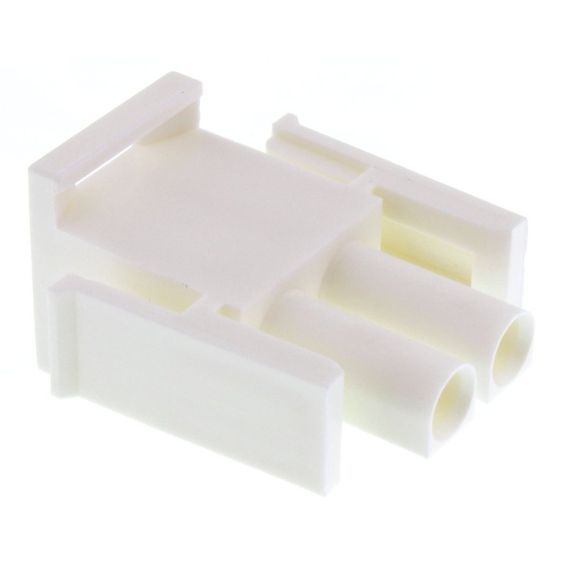 3000 pcs - TE Connectivity, Universal MATE-N-LOK Male Connector Housing, 6.35mm Pitch, 2 Way, 1 Row