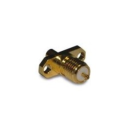 1 pcs : 132109 - RF Connectors / Coaxial Connectors SMA STRAIGHT JACK 2 HOLE FLANGE