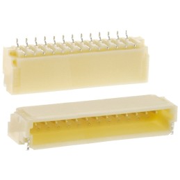 5 pcs - JST SH Series Right Angle Surface Mount PCB Header, 13 Contact(s), 1.0mm Pitch, 1 Row(s), Shrouded