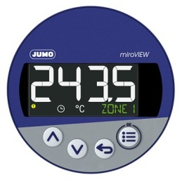 1 pcs - Jumo miroVIEW LCD Digital Panel Multi-Function Meter for PT100, PT1000, Temperature, 60.5mm x 88mm