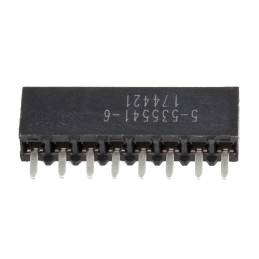 5 pcs - TE Connectivity AMPMODU MOD IV Series Straight Through Hole Mount PCB Socket, 8-Contact, 1-Row, 2.54mm Pitch, Solder