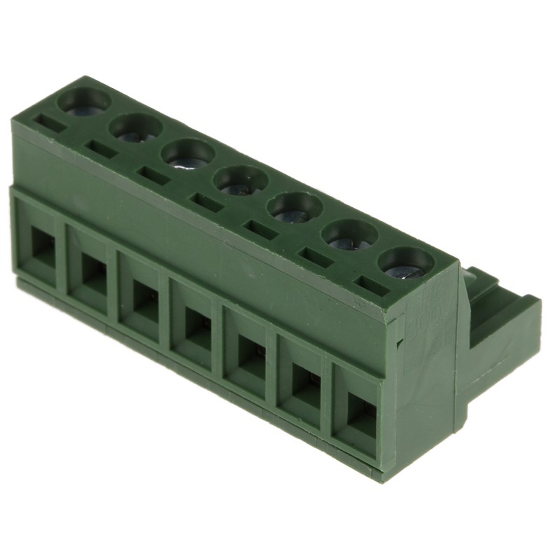 5 pcs - RS PRO 5.08mm Pitch 7 Way Pluggable Terminal Block, Plug, Cable Mount, Screw Termination