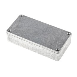 1 pcs - RS PRO Silver Die Cast Aluminium Enclosure, IP54, Silver Lid, 101 x 50 x 24.5mm