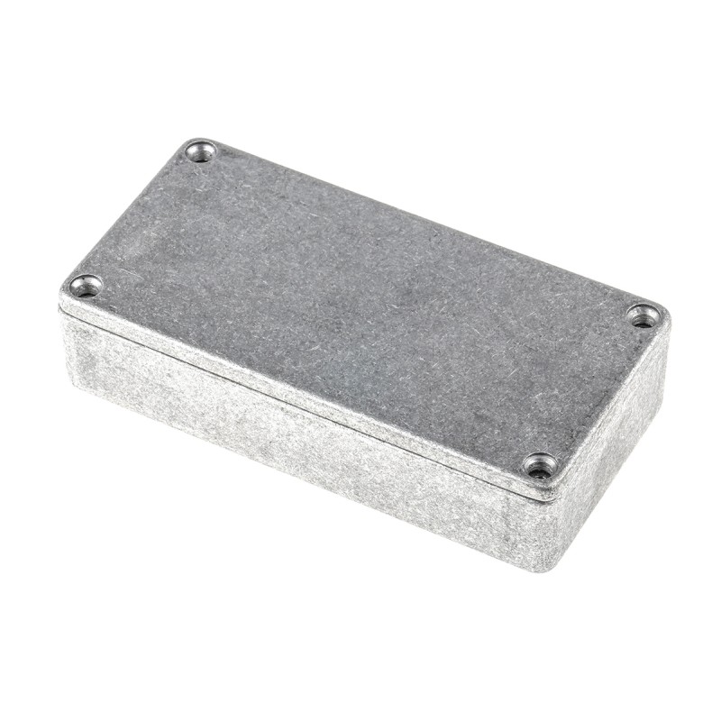 1 pcs - RS PRO Silver Die Cast Aluminium Enclosure, IP54, Silver Lid, 101 x 50 x 24.5mm