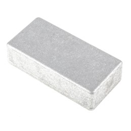 1 pcs - RS PRO Silver Die Cast Aluminium Enclosure, IP54, Silver Lid, 101 x 50 x 24.5mm