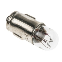5 pcs - RS PRO BA7s Indicator Light, Clear, 12 V, 100 mA, 5000h