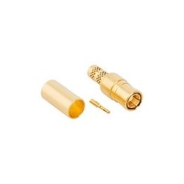 1 pcs : 142220 - RF Connectors / Coaxial Connectors SMB ST CRIMP PLUG 142/223/U GOLD